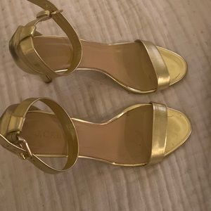 J.Crew Gold Heels - Size 8.5